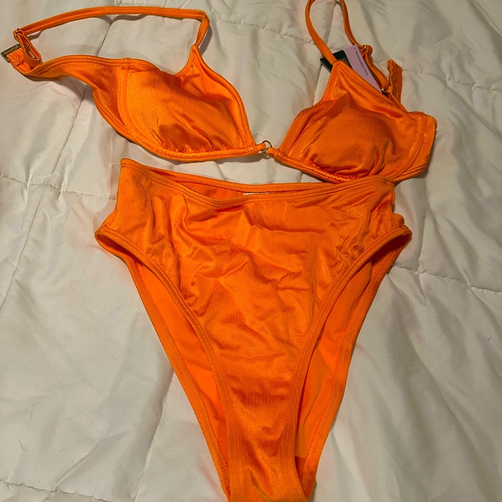 Orange high waisted bikini - Wild Fable - size small